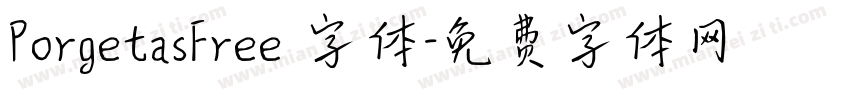 PorgetasFree 字体字体转换